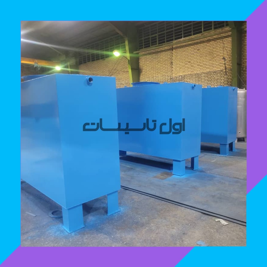 اول تاسیسات تولیدکننده منبع آب فلزی گالونیزه 15000 لیتر